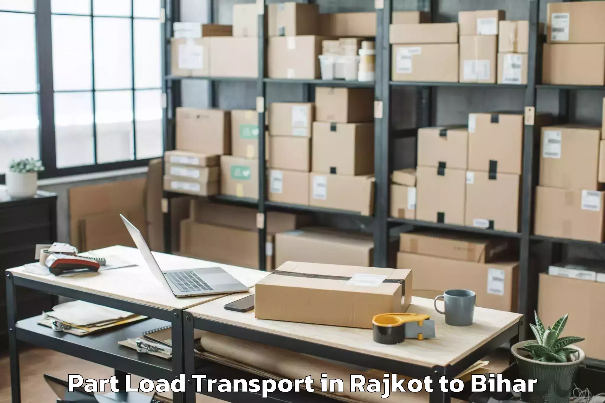 Book Rajkot to Banka Part Load Transport